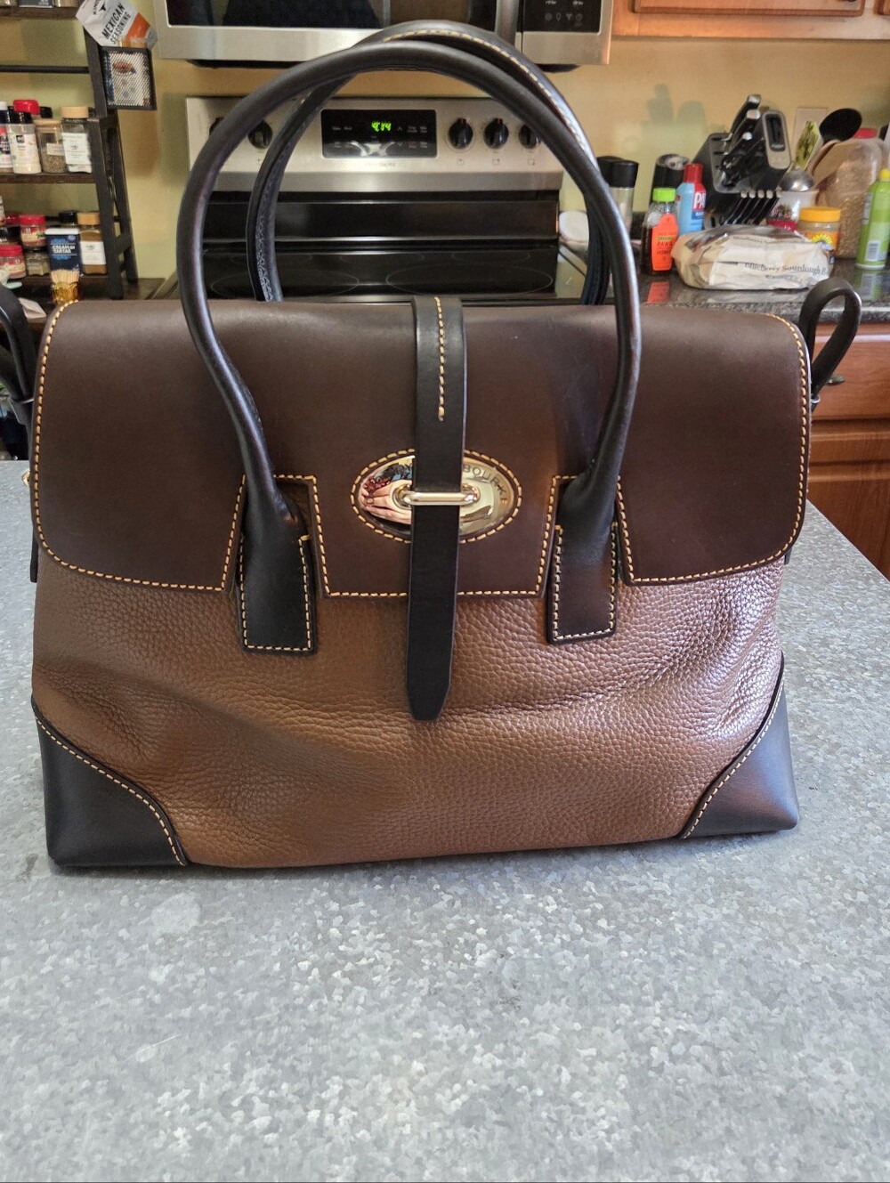 Dooney & Bourke Verona Elisa Grained Leather Satchel